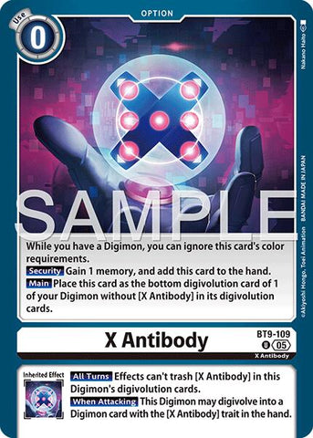 X Antibody [BT9-109] (Reprint) [Advanced Booster Digimon Generation]