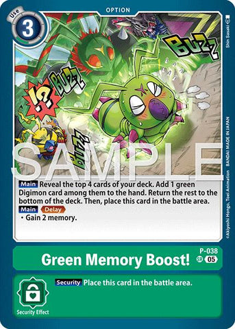 Green Memory Boost! [P-038] (Reprint) [Advanced Booster Digimon Generation]