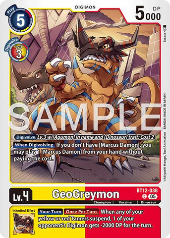 GeoGreymon [BT12-038] - BT12-038 (Reprint) [Advanced Booster Digimon Generation]