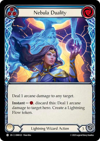 Nebula Duality (Blue) [OMN123] (Omens of the Third Age)  Rainbow Foil