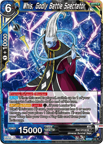 Whis, Godly Battle Spectator (BT30-142) [Three Glorious Fighters]