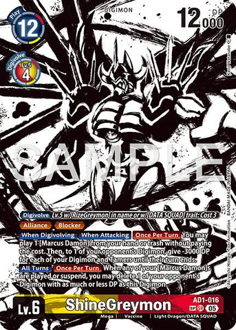 ShineGreymon [AD1-016] (SP) [Advanced Booster Digimon Generation]