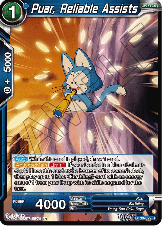 Puar, Reliable Assists (BT30-029) [Three Glorious Fighters]