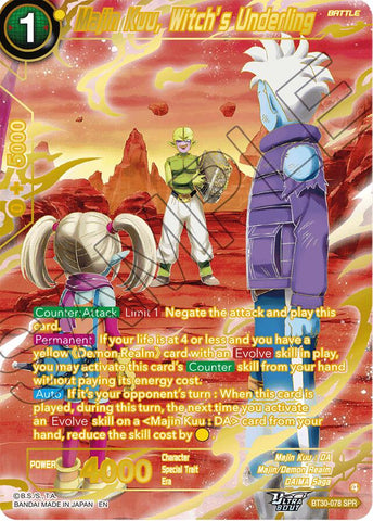 Majin Kuu, Witch's Underling (SPR) (BT30-078) [Three Glorious Fighters]