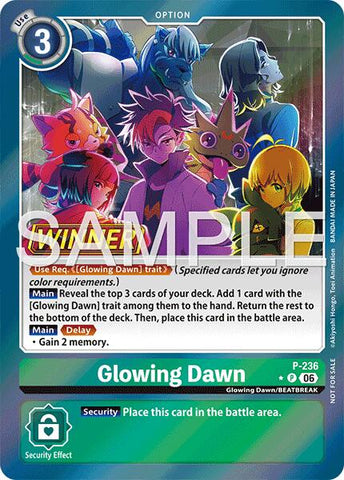 Glowing Dawn [P-236] (Store Tournament 2026 Vol. 2 Winner Pack) [Promotional Cards]