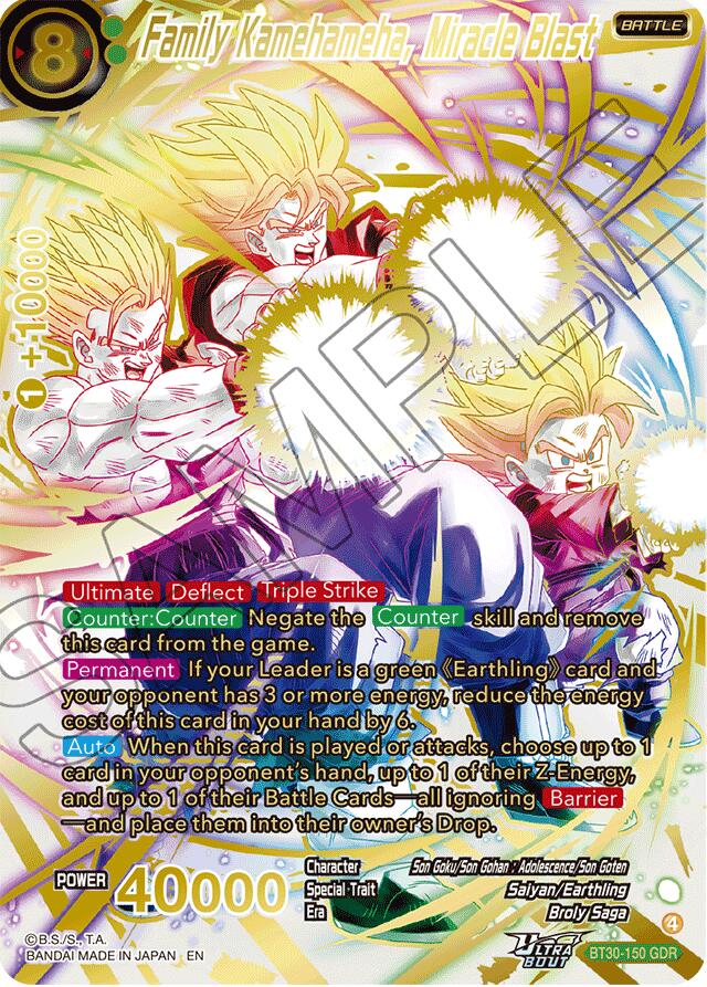 Family Kamehameha, Miracle Blast (GDR) (BT30-150) [Three Glorious Fighters]