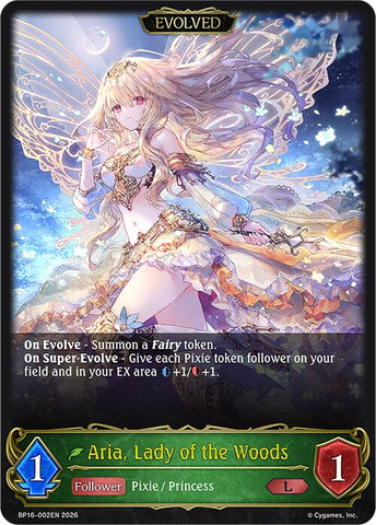Aria, Lady of the Woods (Evolved) (BP16-002EN) [New World Genesis]