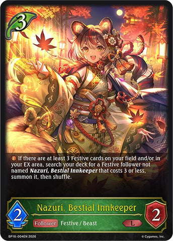 Nazuri, Bestial Innkeeper (BP16-004EN) [New World Genesis]