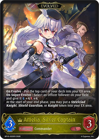 Amelia, Silver Captain (Evolved) (BP16-020EN) [New World Genesis]