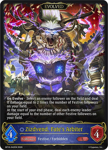 Zizdvend, Fate's Arbiter (Evolved) (BP16-042EN) [New World Genesis]