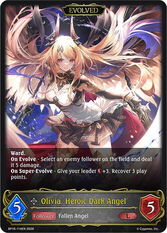 Olivia, Heroic Dark Angel (Evolved) (BP16-114EN) [New World Genesis]