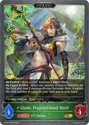 Glade, Fragrantwood Ward (Evolved) - P02 (Foil) (BP16-P02EN) [New World Genesis]