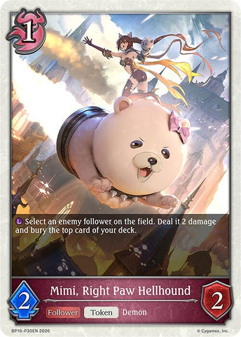 Mimi, Right Paw Hellhound - P30 (Foil) (BP16-P30EN) [New World Genesis]