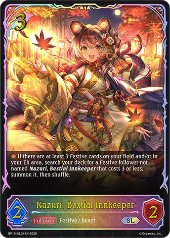 Nazuri, Bestial Innkeeper (BP16-SL04EN) [New World Genesis]