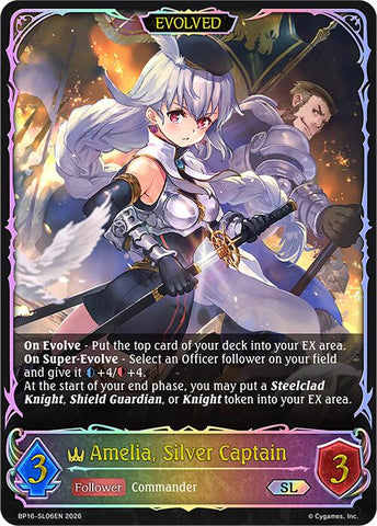 Amelia, Silver Captain (Evolved) (BP16-SL06EN) [New World Genesis]