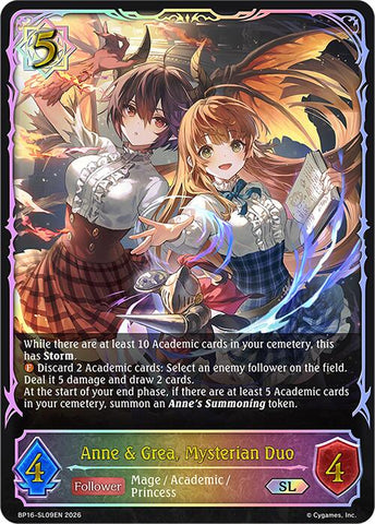 Anne & Grea, Mysterian Duo (BP16-SL09EN) [New World Genesis]