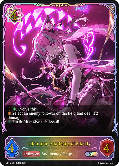 Lilanthim, Anathema of Edacity (BP16-SL10EN) [New World Genesis]