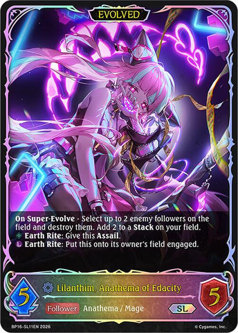 Lilanthim, Anathema of Edacity (Evolved) (BP16-SL11EN) [New World Genesis]