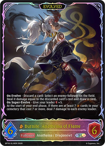 Burnite, Anathema of Flame (Evolved) (BP16-SL16EN) [New World Genesis]