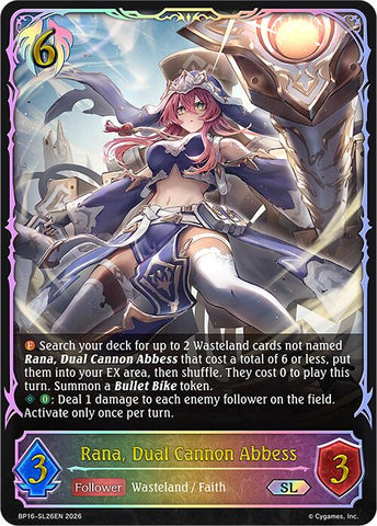 Rana, Dual Cannon Abbess (BP16-SL26EN) [New World Genesis]