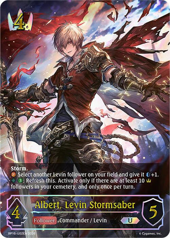 Albert, Levin Stormsaber (BP16-U02EN) [New World Genesis]