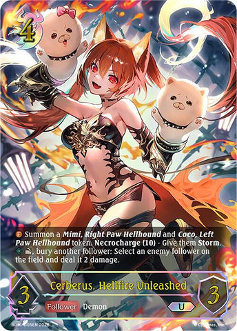 Cerberus, Hellfire Unleashed (BP16-U05EN) [New World Genesis]
