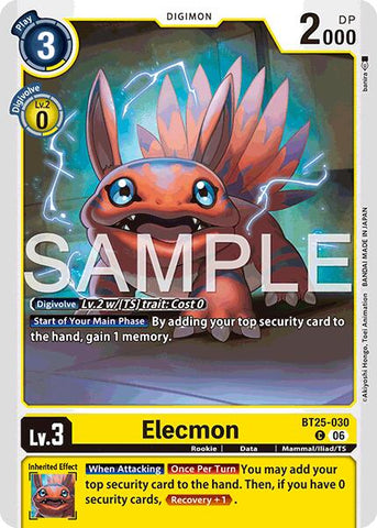 Elecmon [BT25-030] [Dual Revolution]