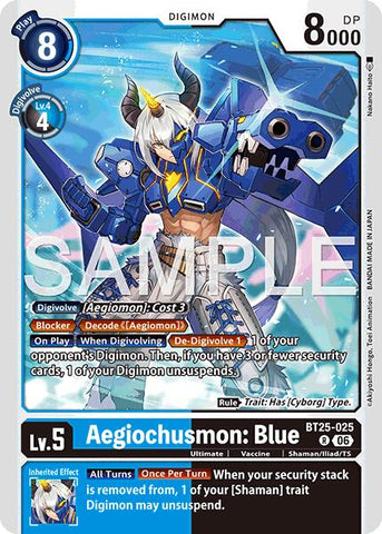 Aegiochusmon: Blue [BT25-025] [Dual Revolution]