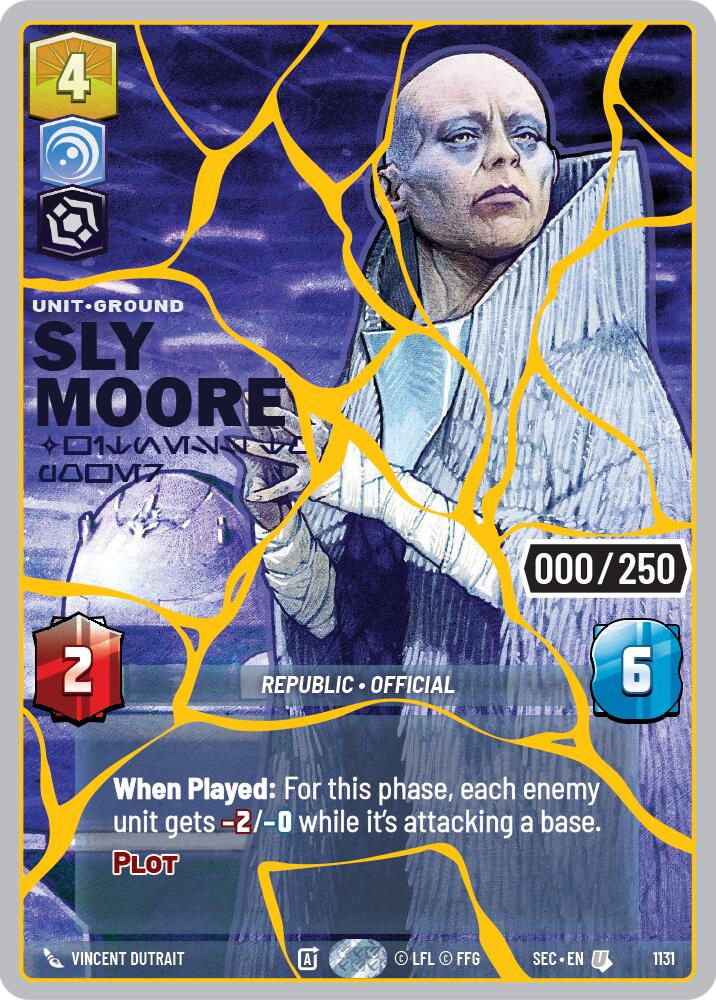 Sly Moore - Witness to Power (1131) (Serialized) (Gold) (1131) [Secrets of Power]