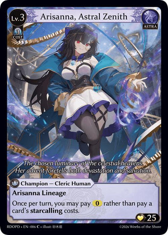 Arisanna, Astral Zenith (Extended Art) (006) [Radiant Origins: Pantheon]
