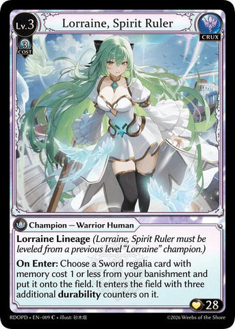 Lorraine, Spirit Ruler (009) [Radiant Origins: Pantheon]