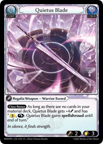 Quietus Blade (034) [Radiant Origins: Pantheon]