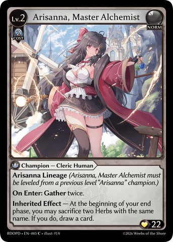 Arisanna, Master Alchemist (005) [Radiant Origins: Pantheon]