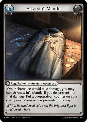 Assassin's Mantle (016) [Radiant Origins: Pantheon]