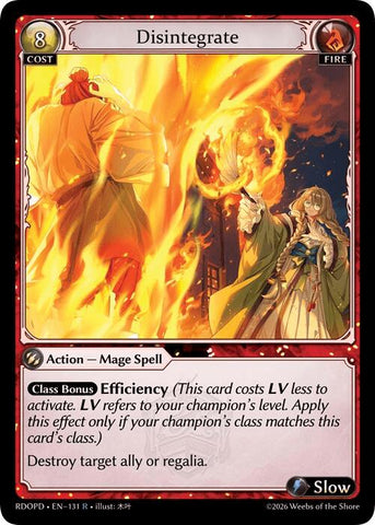 Disintegrate (131) [Radiant Origins: Pantheon]
