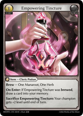 Empowering Tincture (058) [Radiant Origins: Pantheon]