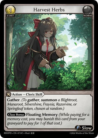 Harvest Herbs (073) [Radiant Origins: Pantheon]