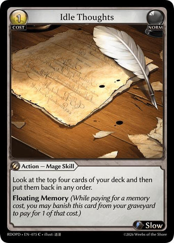 Idle Thoughts (075) [Radiant Origins: Pantheon]