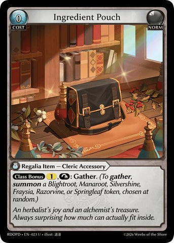 Ingredient Pouch (023) [Radiant Origins: Pantheon]