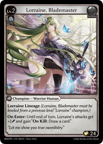 Lorraine, Blademaster (008) [Radiant Origins: Pantheon]