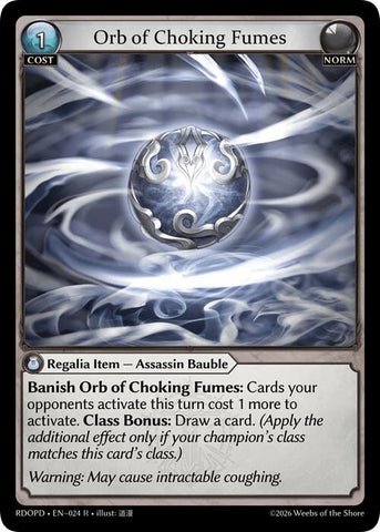 Orb of Choking Fumes (024) [Radiant Origins: Pantheon]