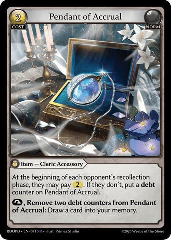 Pendant of Accrual (091) [Radiant Origins: Pantheon]