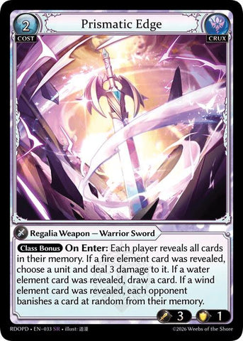 Prismatic Edge (033) [Radiant Origins: Pantheon]