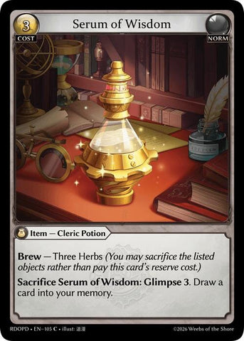 Serum of Wisdom (105) [Radiant Origins: Pantheon]