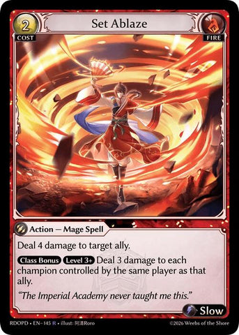 Set Ablaze (145) [Radiant Origins: Pantheon]