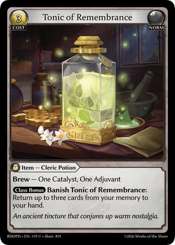 Tonic of Remembrance (119) [Radiant Origins: Pantheon]