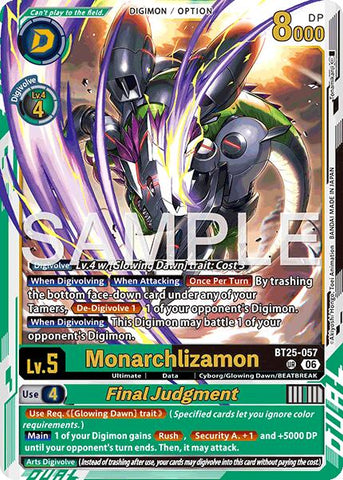 Monarchlizamon // Final Judgement [BT25-057] [Dual Revolution]
