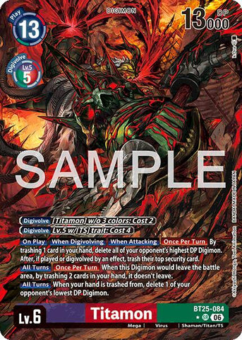 Titamon [BT25-084] (Alternate Art) [Dual Revolution]