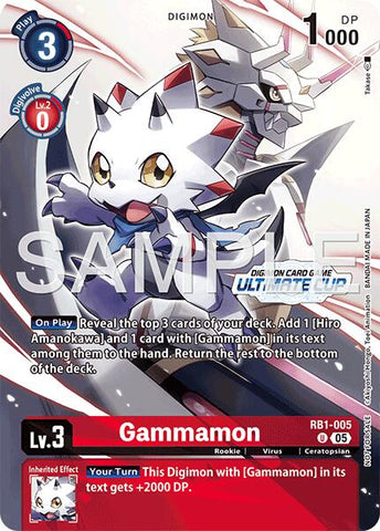 Gammamon [RB1-005] - RB1-005 (Ultimate Cup 26-27 Season 1 Top 16) [Resurgence Booster]