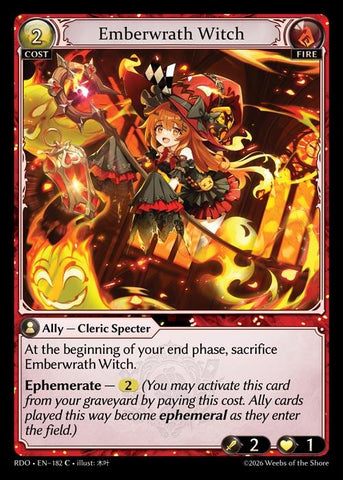 Emberwrath Witch (182) [Radiant Origins]